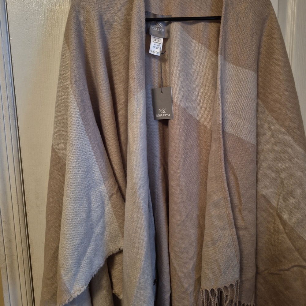 Soia & Kyo Tan and Cream Women's Top